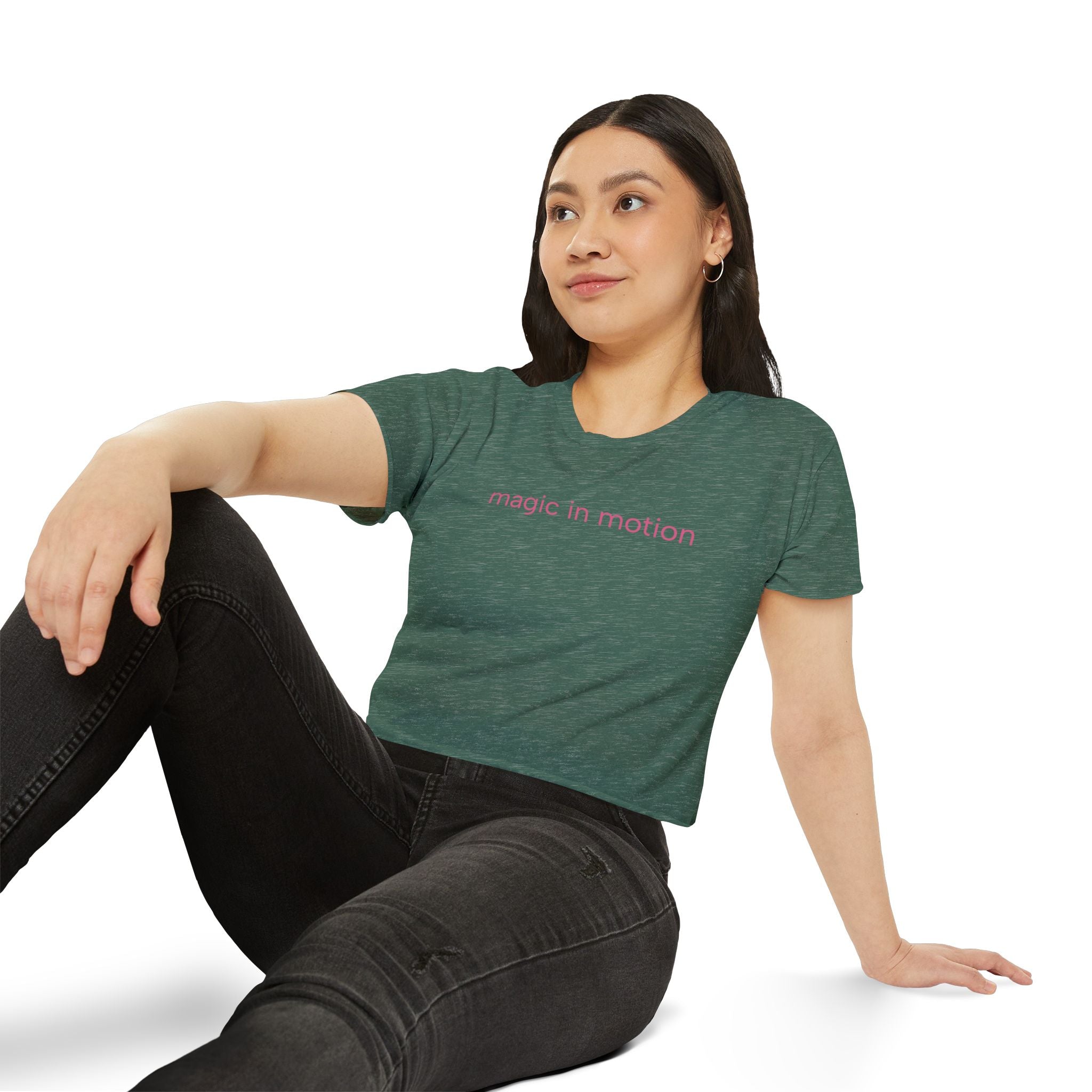 Magic in Motion Crop Top — Women’s Festival Graphic Tee