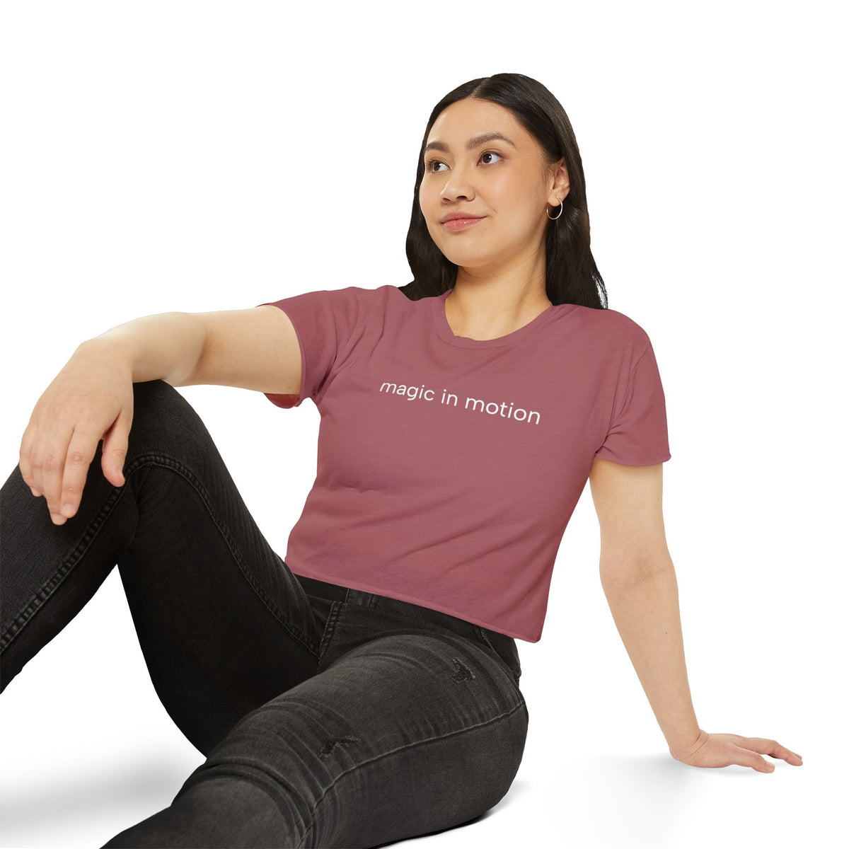 Magic in Motion Crop Top — Women’s Festival Graphic Tee