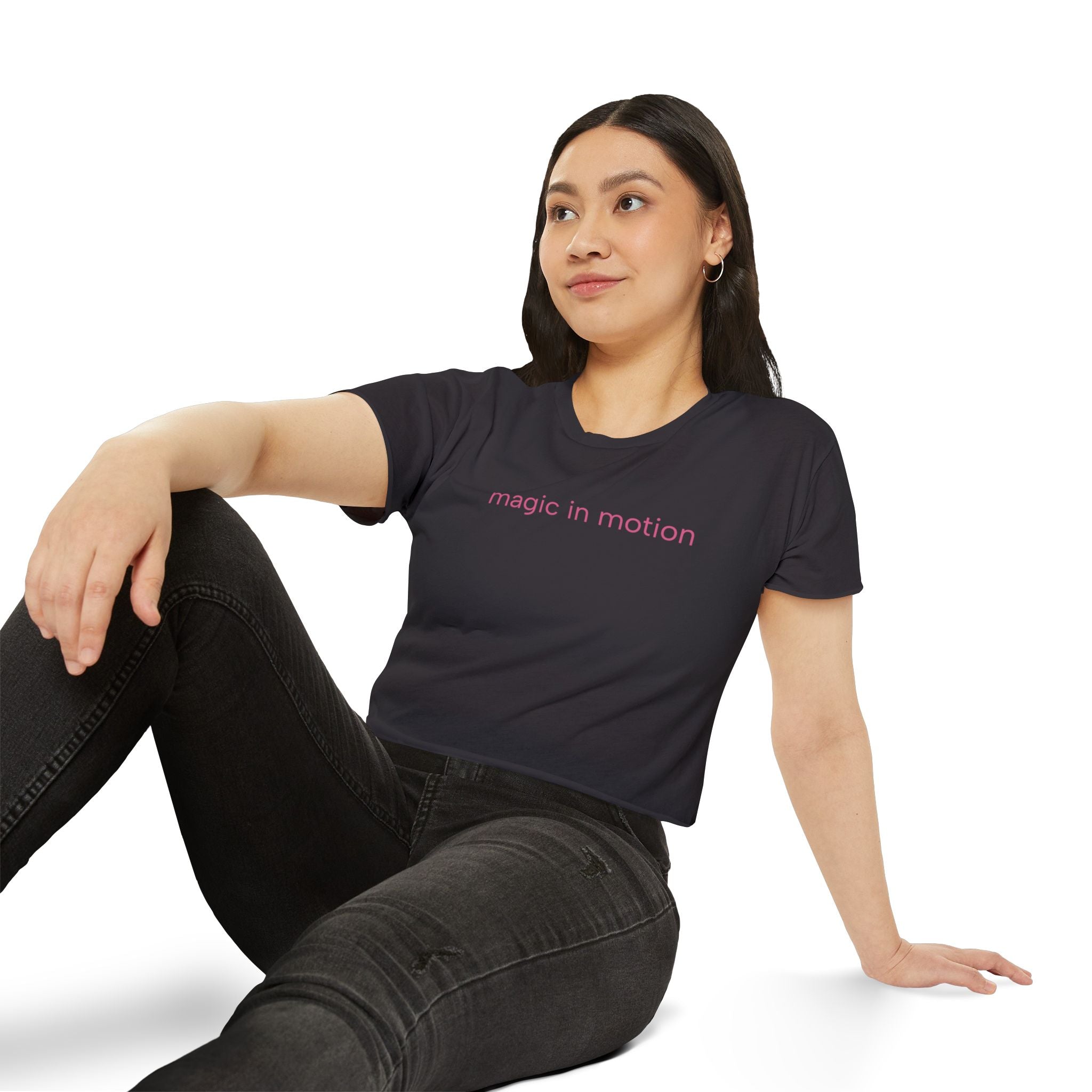 Magic in Motion Crop Top — Women’s Festival Graphic Tee
