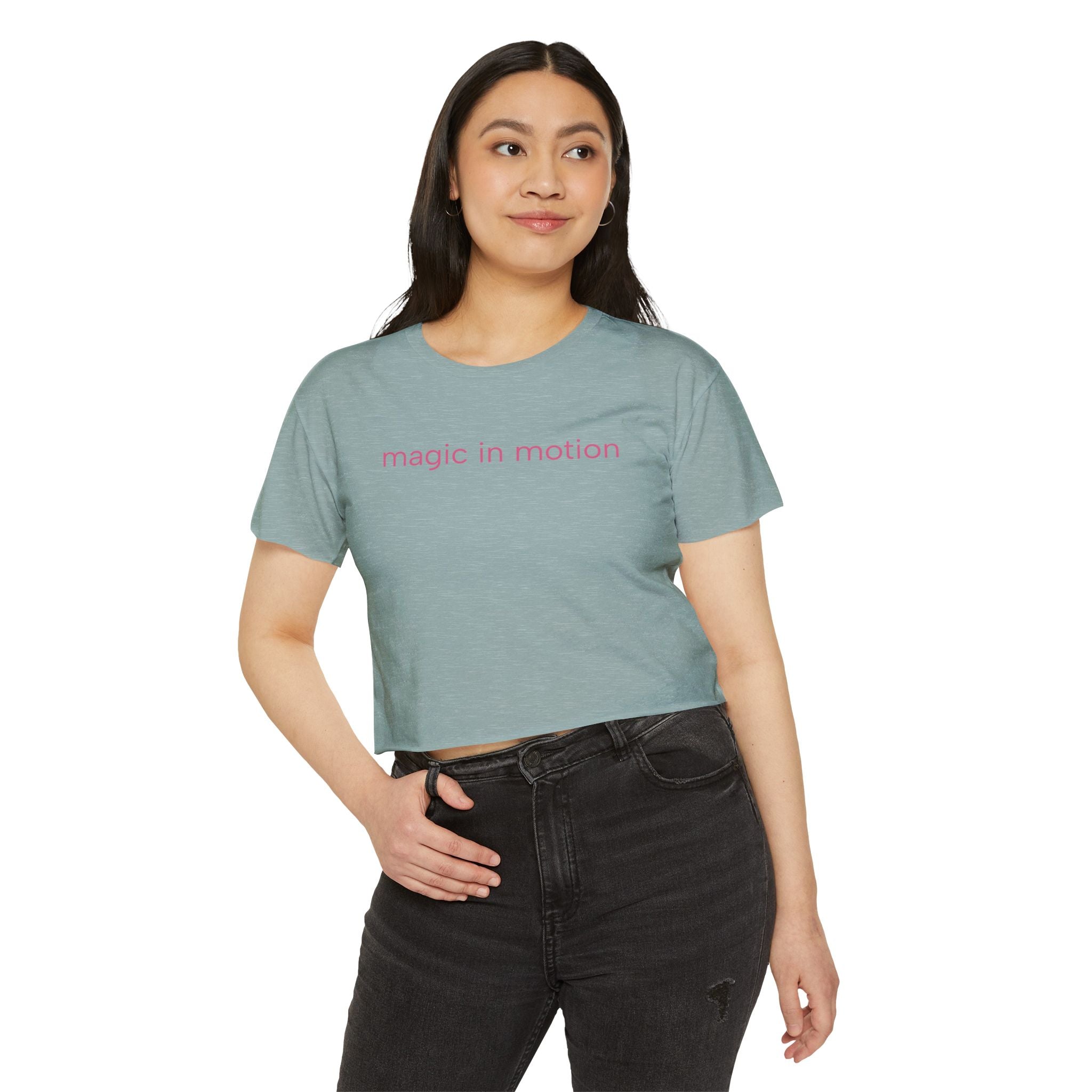Magic in Motion Crop Top — Women’s Festival Graphic Tee