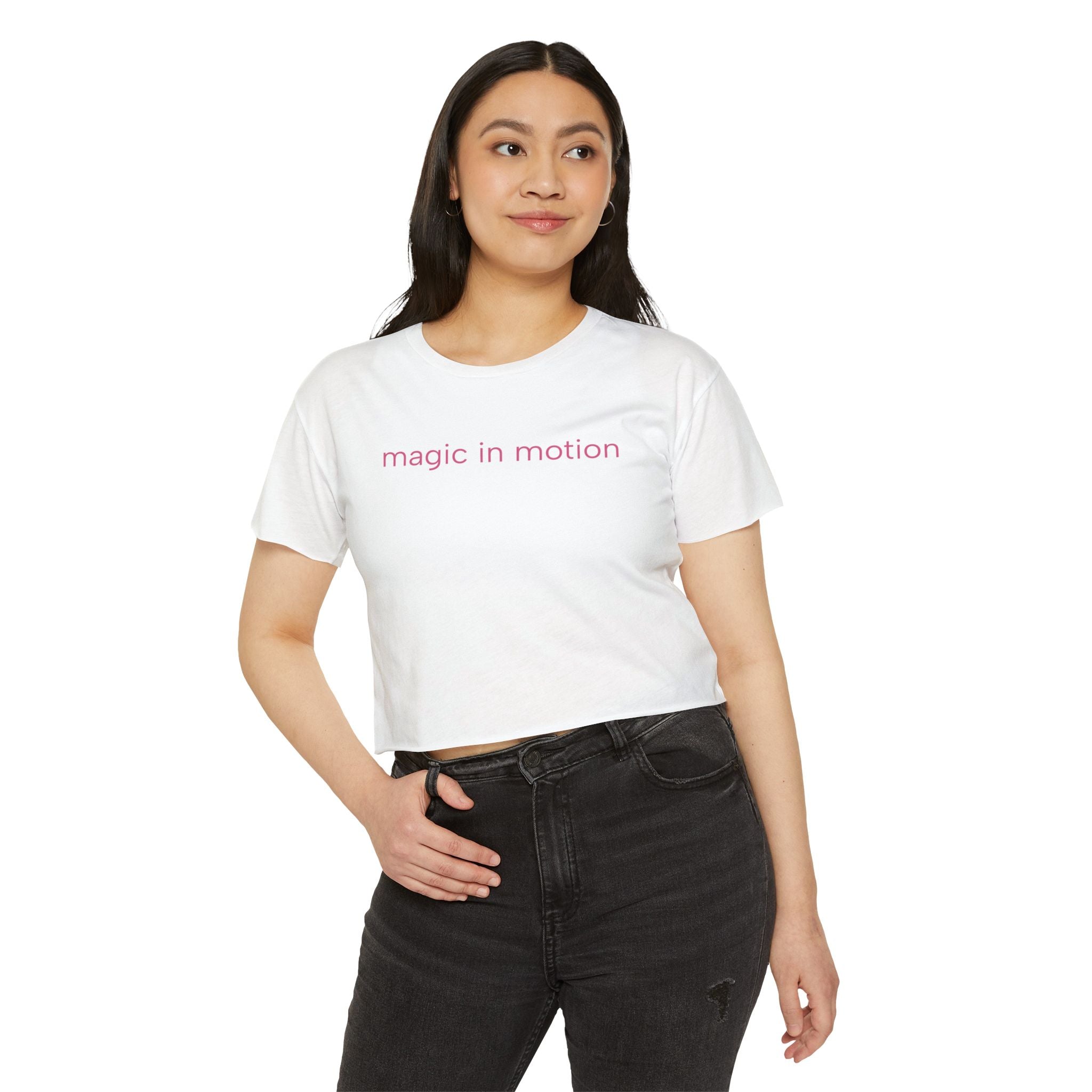 Magic in Motion Crop Top — Women’s Festival Graphic Tee