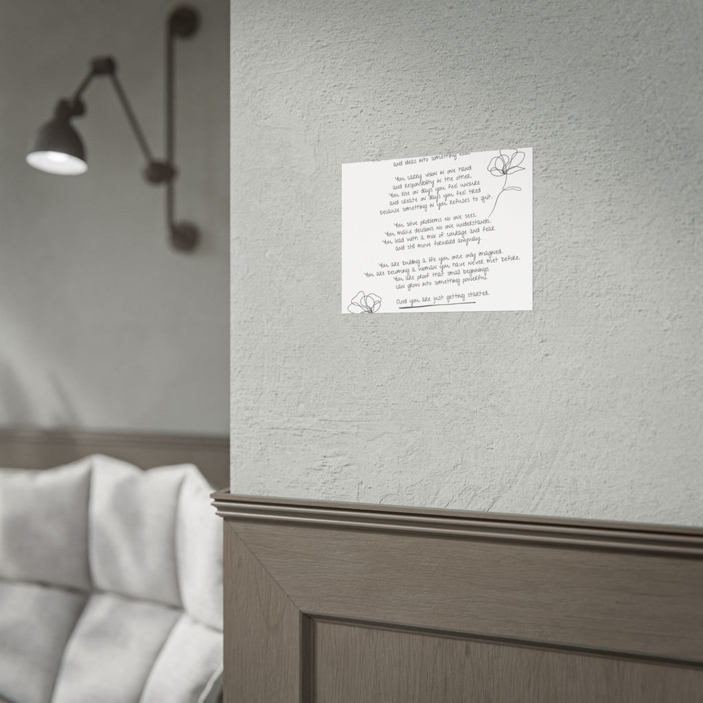 Rolled Posters - "Small Beginnings"