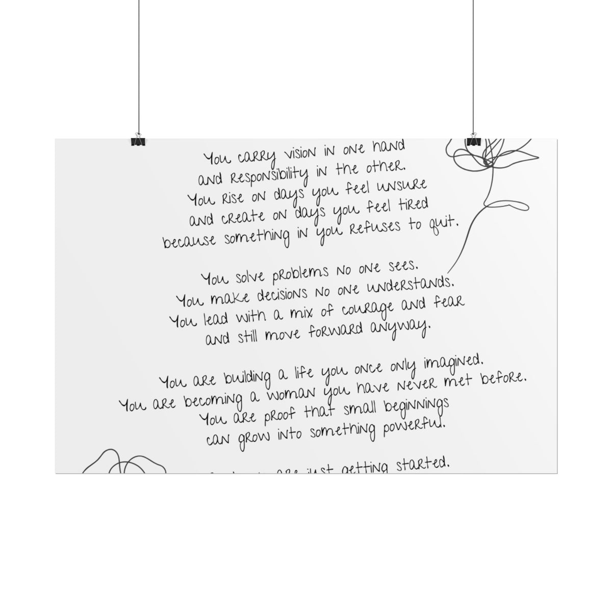 Rolled Posters - "Small Beginnings"