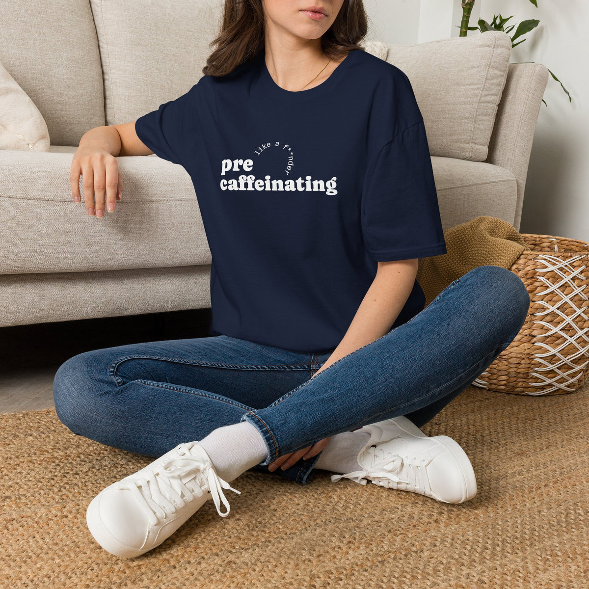 Pre-Caffeinating T-Shirt — Funny Coffee Shirt for Sleepy Mornings