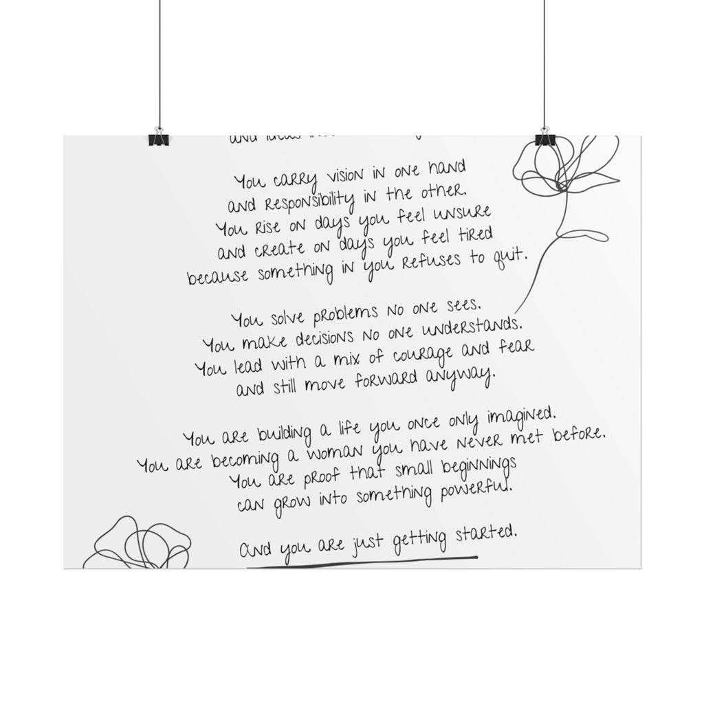 Rolled Posters - "Small Beginnings"