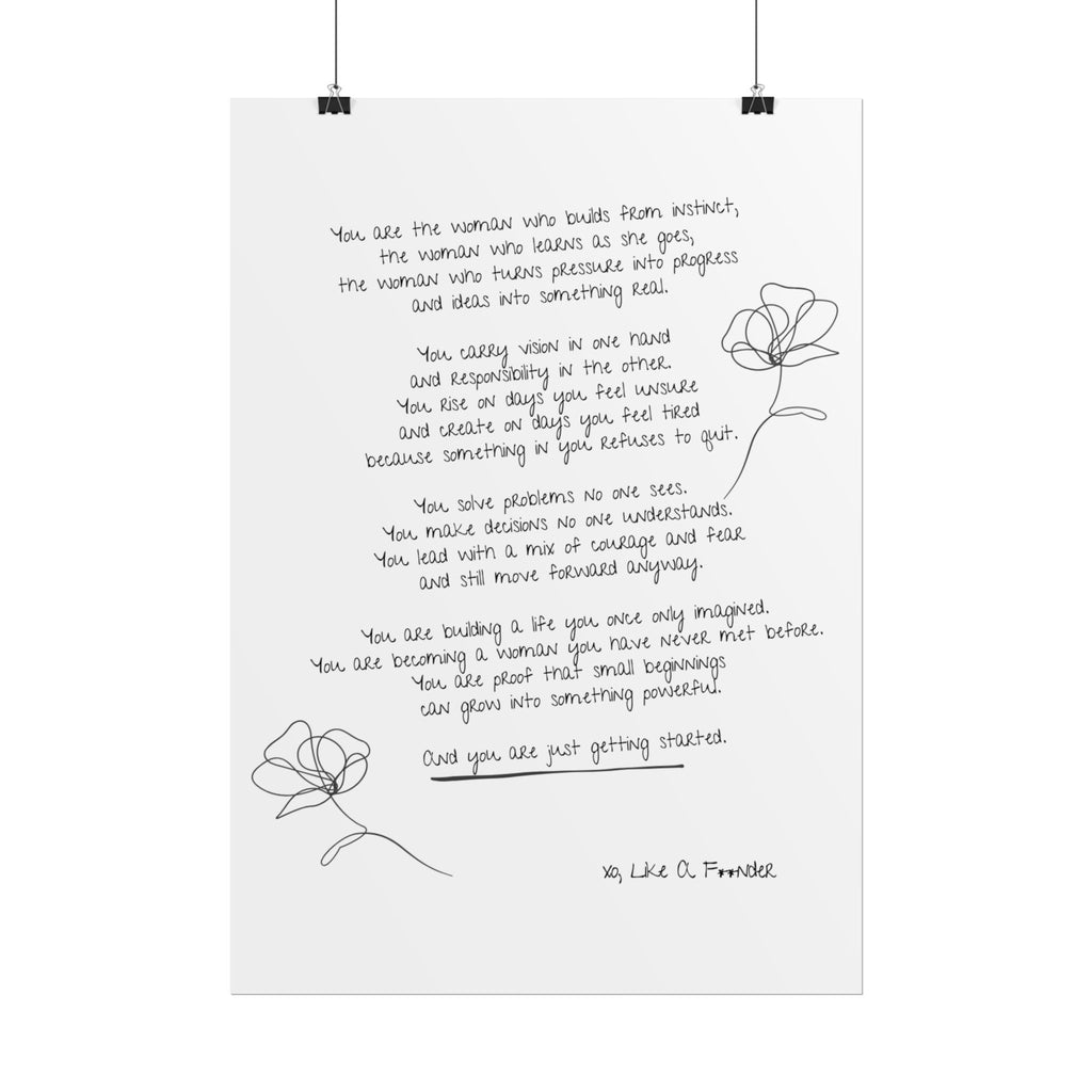 Rolled Posters - "Small Beginnings"
