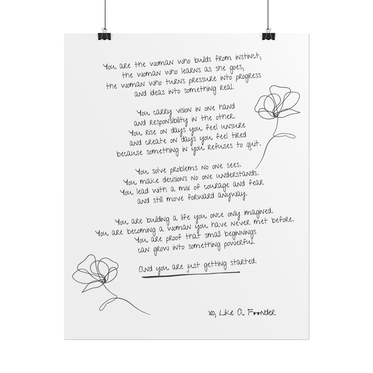 Rolled Posters - "Small Beginnings"