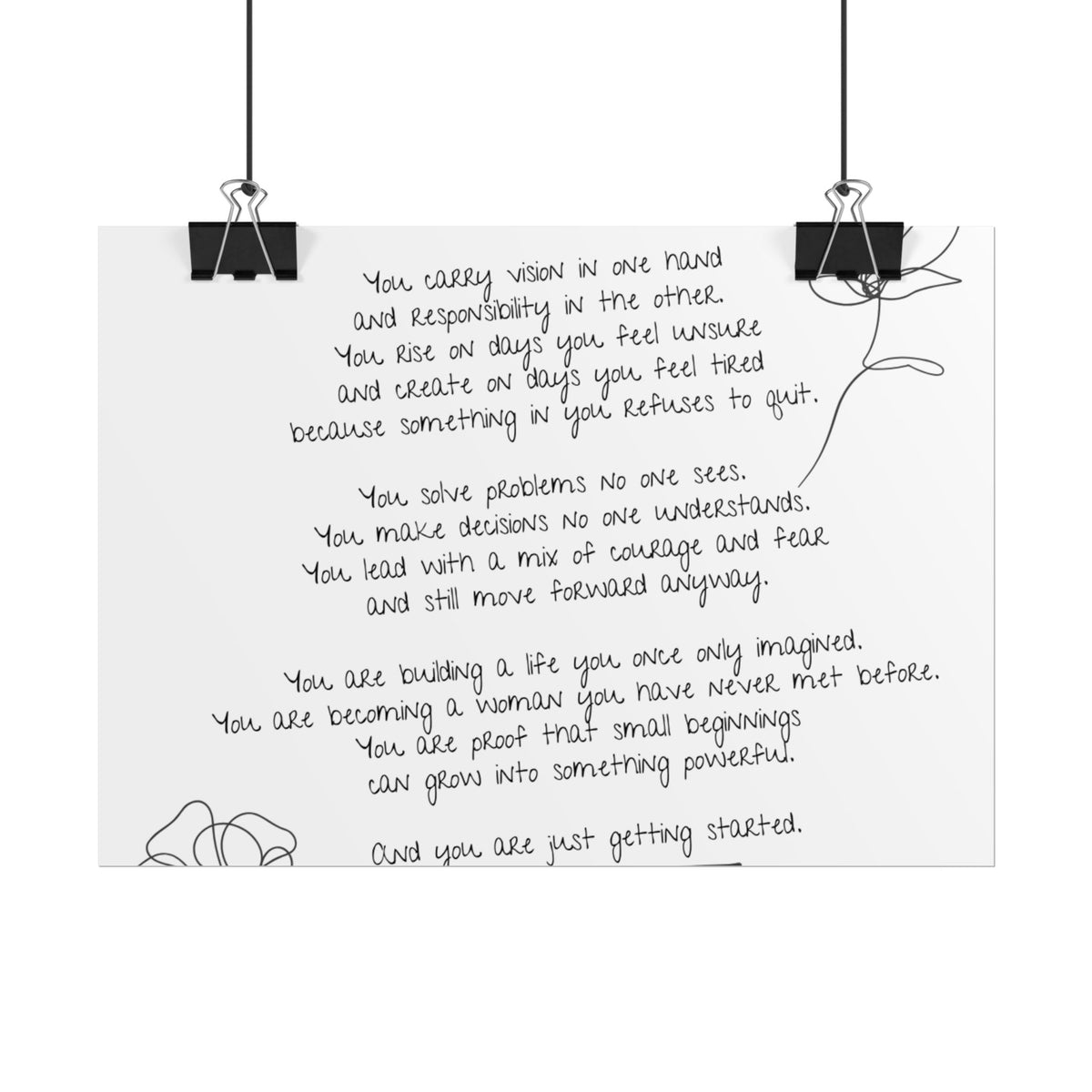 Rolled Posters - "Small Beginnings"