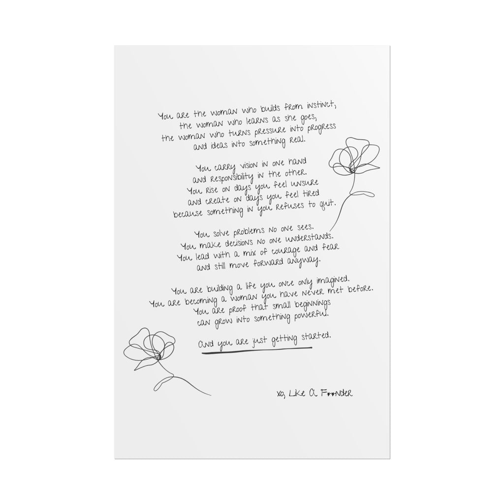 Rolled Posters - "Small Beginnings"