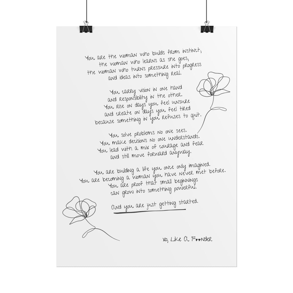 Rolled Posters - "Small Beginnings"