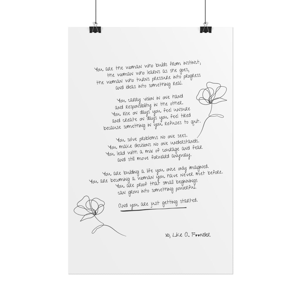 Rolled Posters - "Small Beginnings"