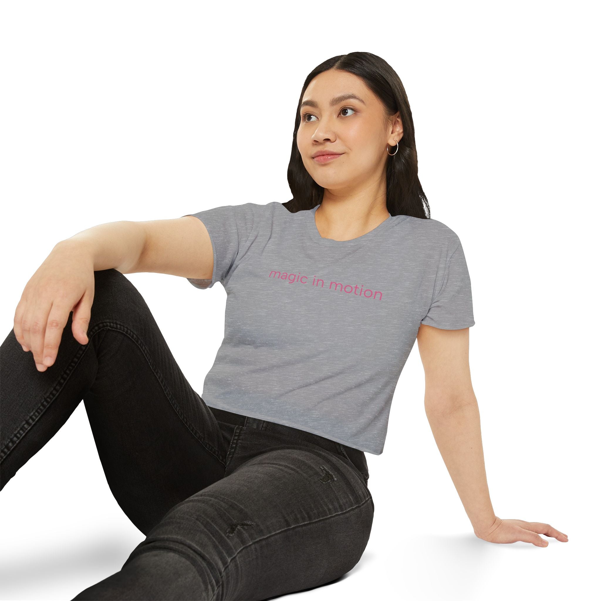 Magic in Motion Crop Top — Women’s Festival Graphic Tee