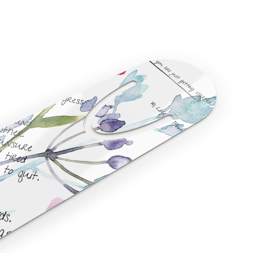 Floral Poetic Bookmark