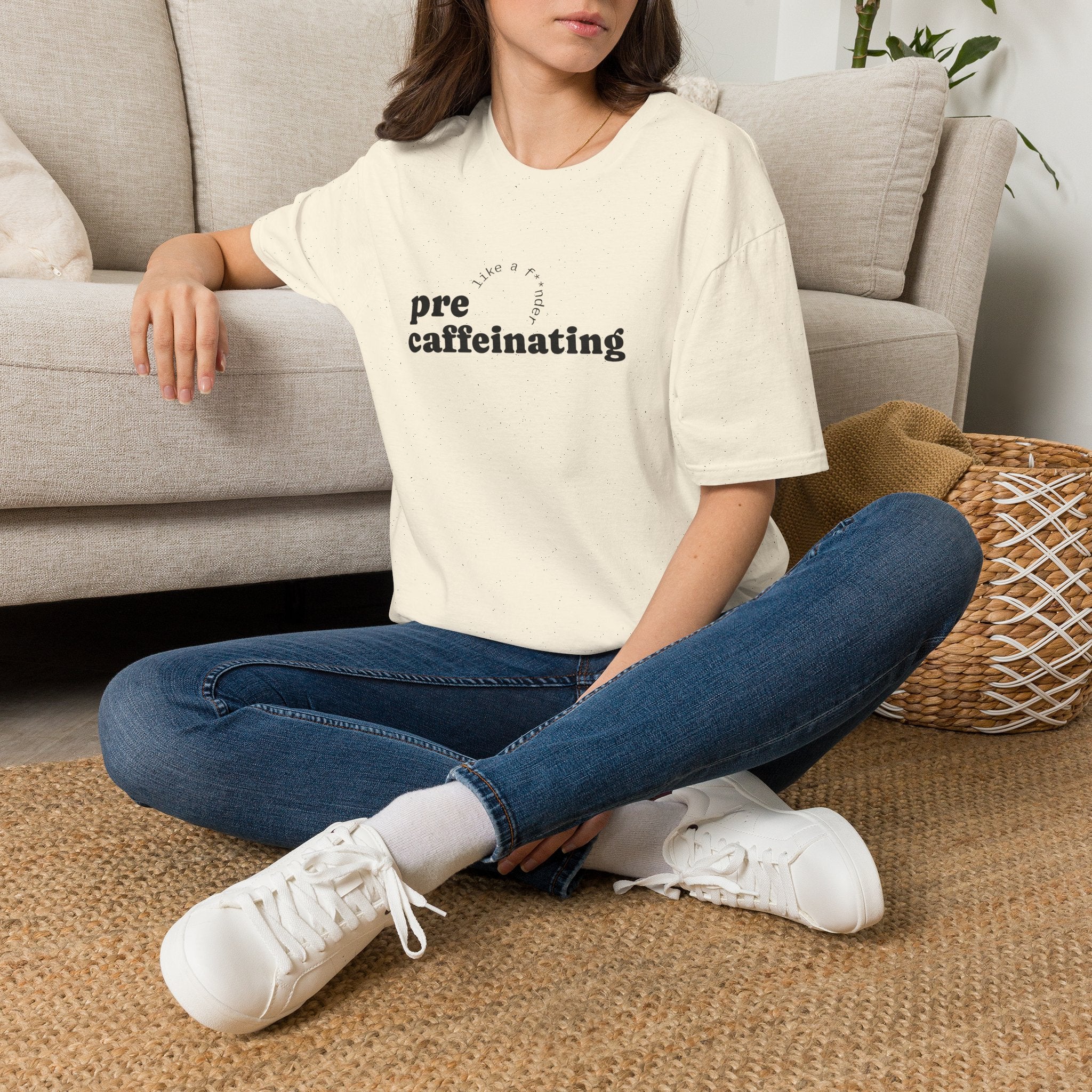 Pre-Caffeinating T-Shirt — Funny Coffee Shirt for Sleepy Mornings