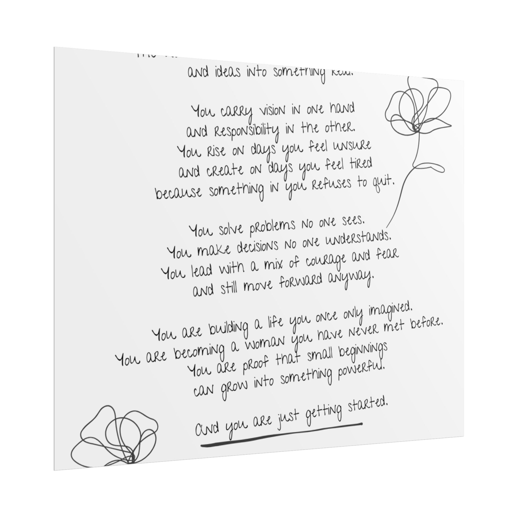 Rolled Posters - "Small Beginnings"