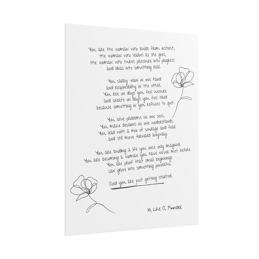 Rolled Posters - "Small Beginnings"