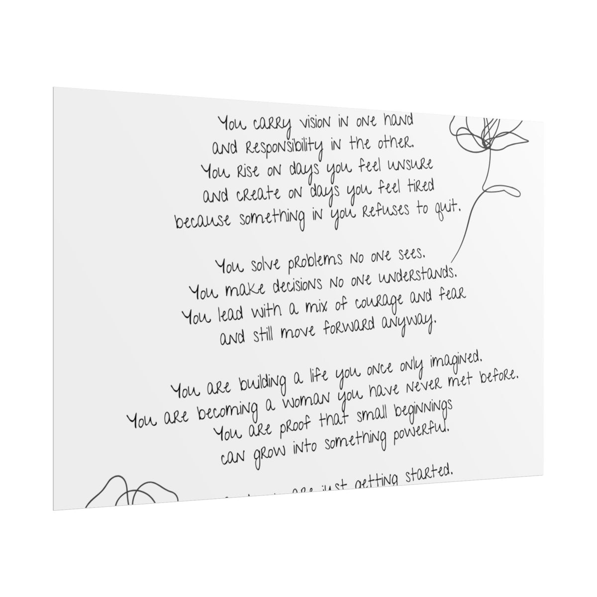 Rolled Posters - "Small Beginnings"
