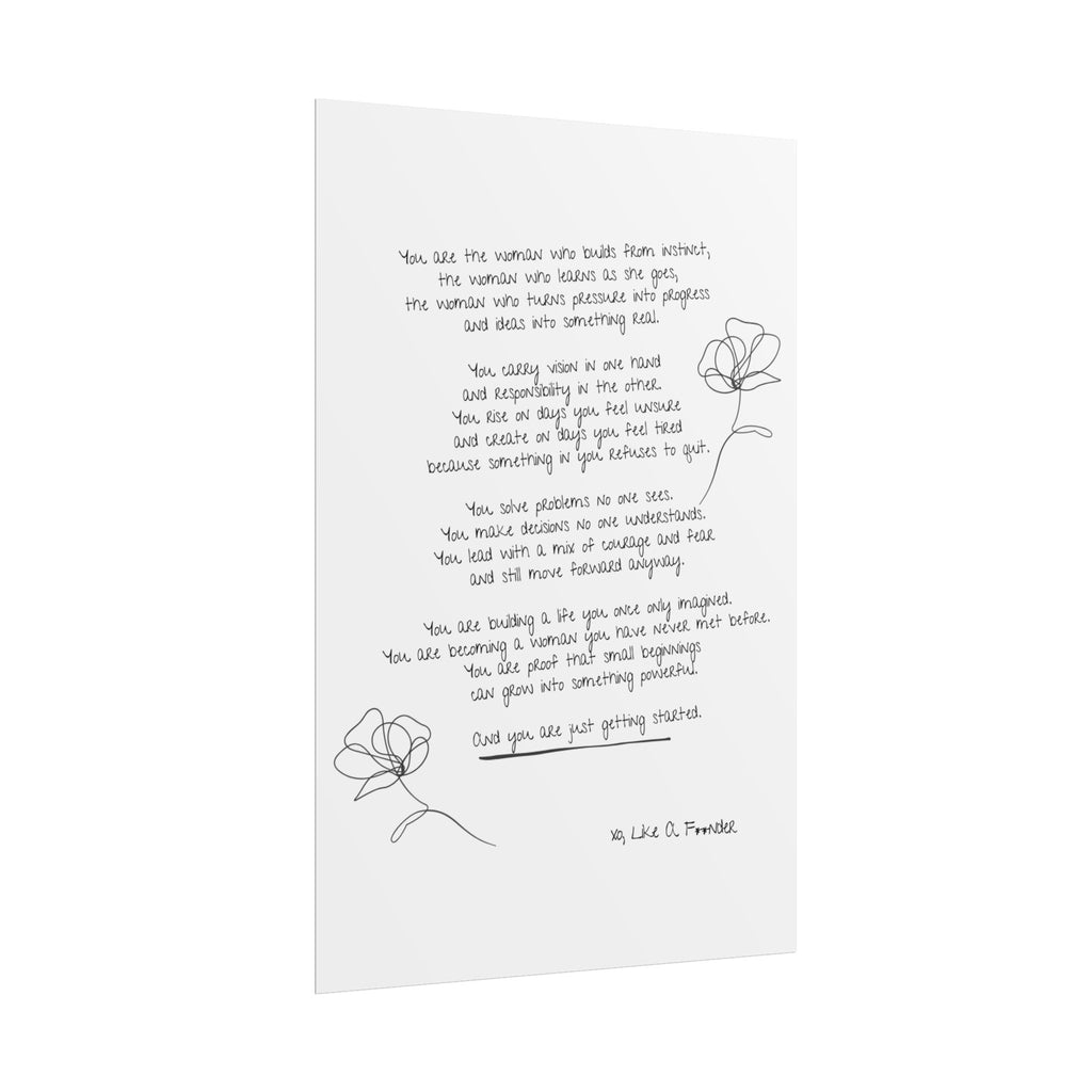 Rolled Posters - "Small Beginnings"