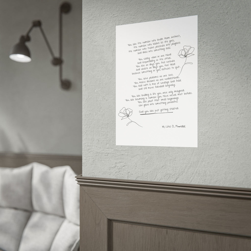 Rolled Posters - "Small Beginnings"