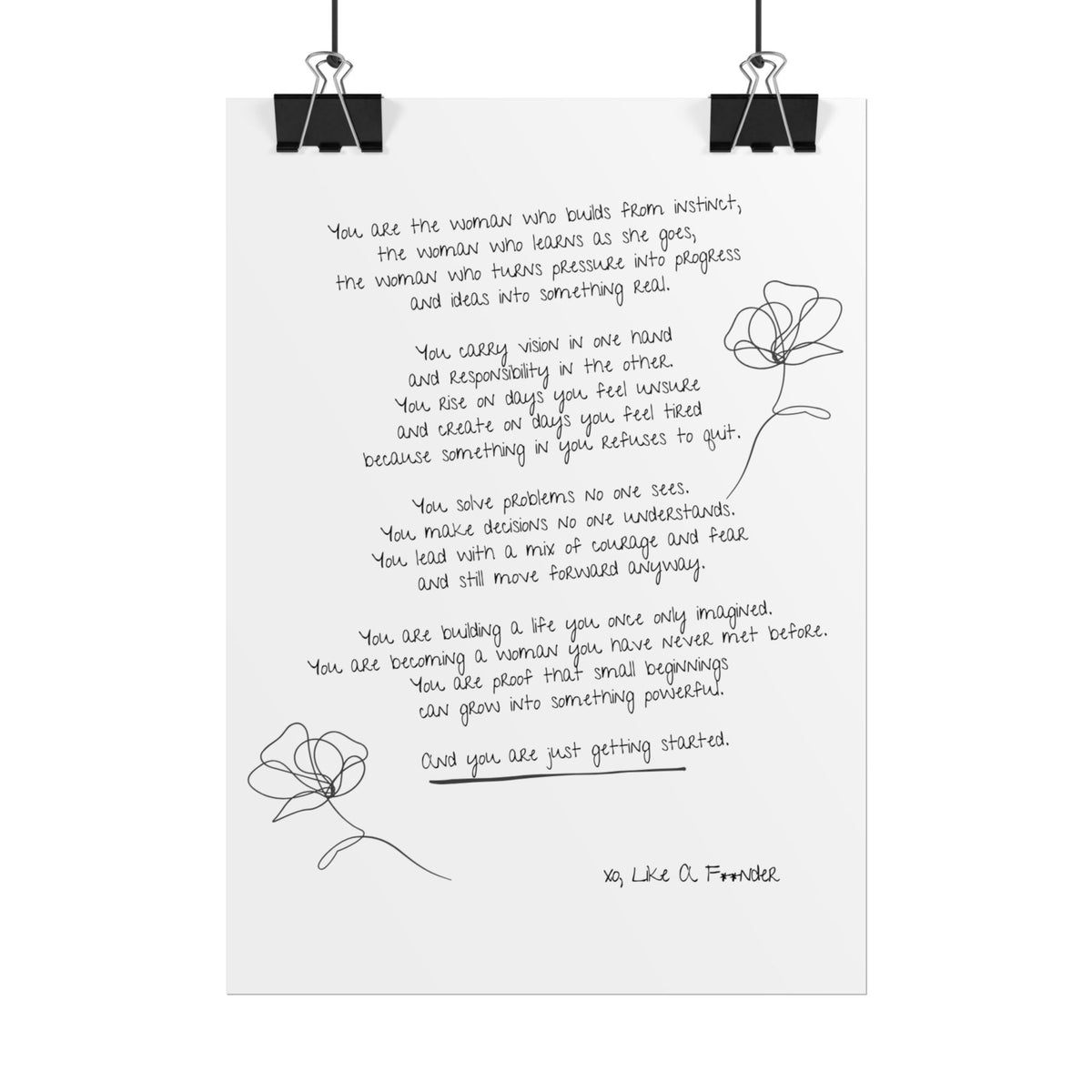 Rolled Posters - "Small Beginnings"