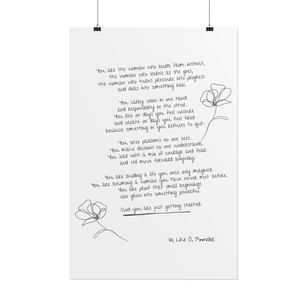 Rolled Posters - "Small Beginnings"