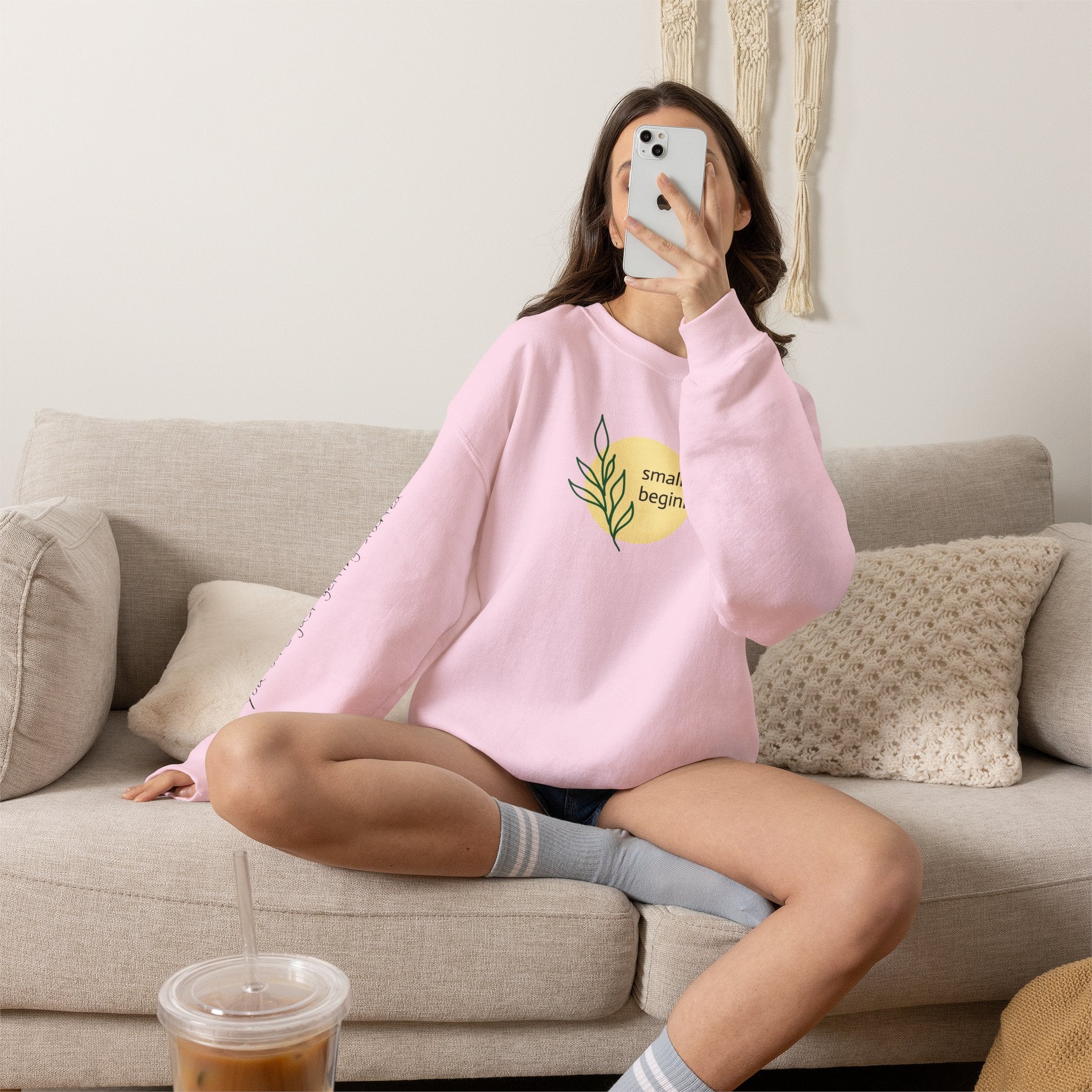 Copy of Crewneck Sweatshirt - "Small Beginnings"