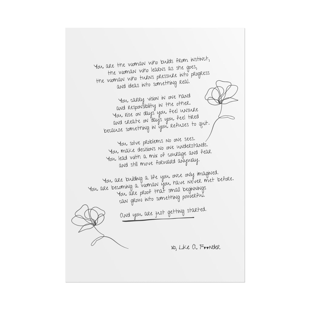 Rolled Posters - "Small Beginnings"