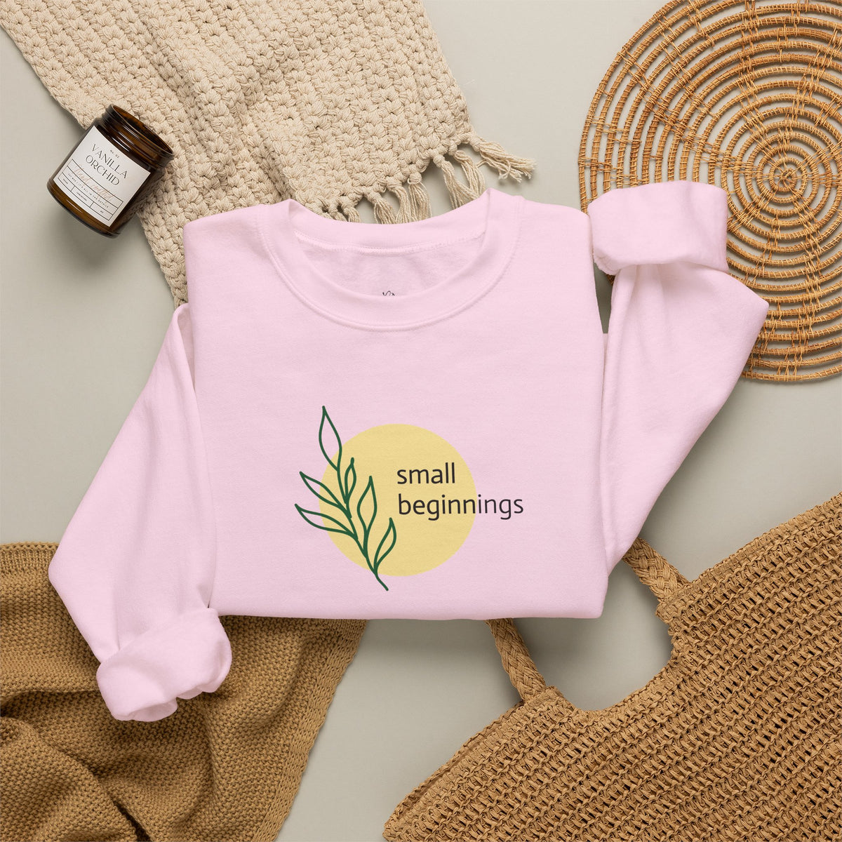 Copy of Crewneck Sweatshirt - "Small Beginnings"