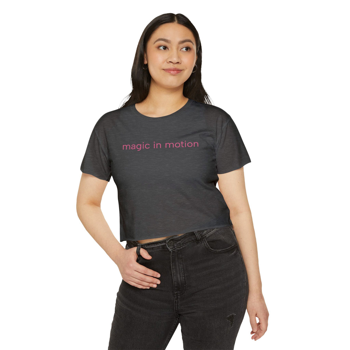 Magic in Motion Crop Top — Women’s Festival Graphic Tee