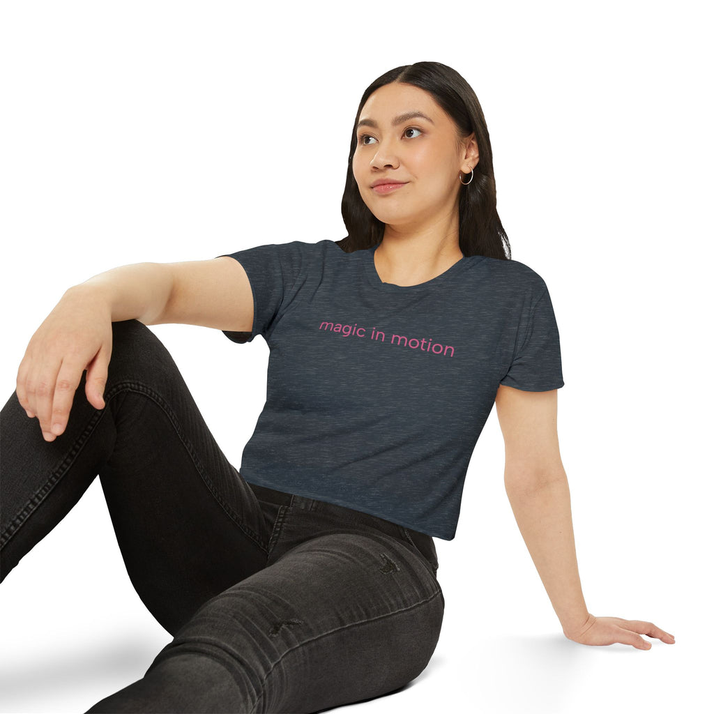 Magic in Motion Crop Top — Women’s Festival Graphic Tee