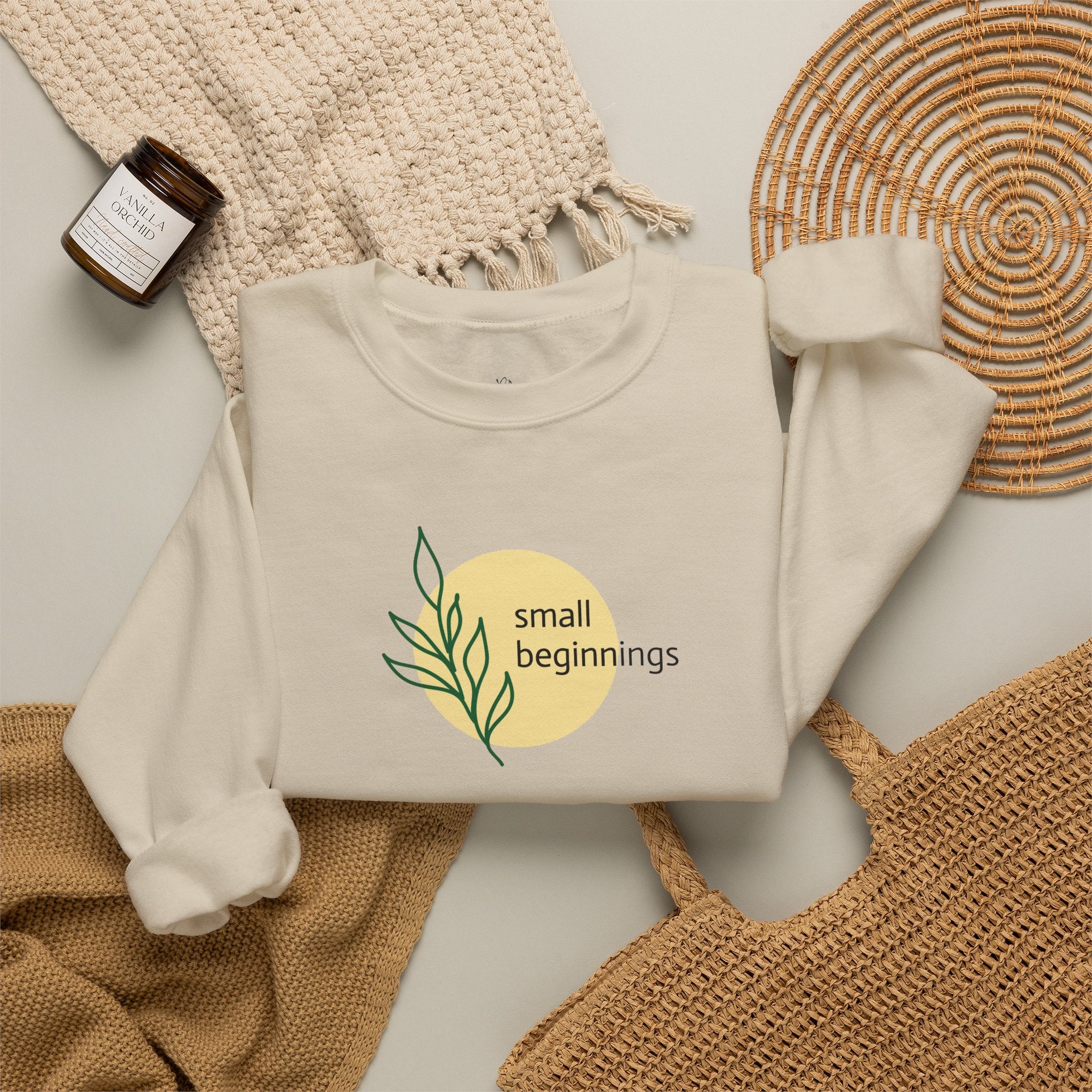 Copy of Crewneck Sweatshirt - "Small Beginnings"