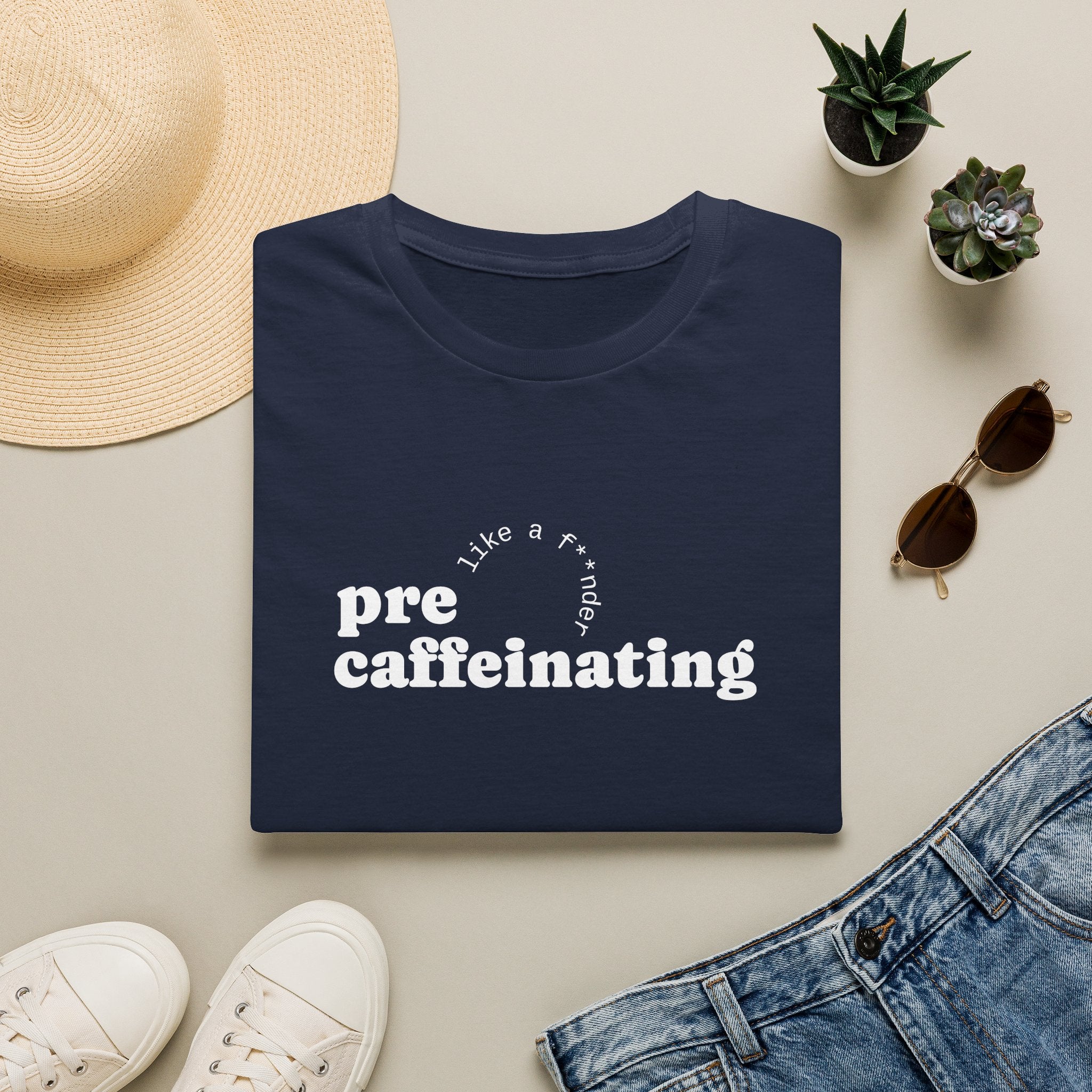 Pre-Caffeinating T-Shirt — Funny Coffee Shirt for Sleepy Mornings