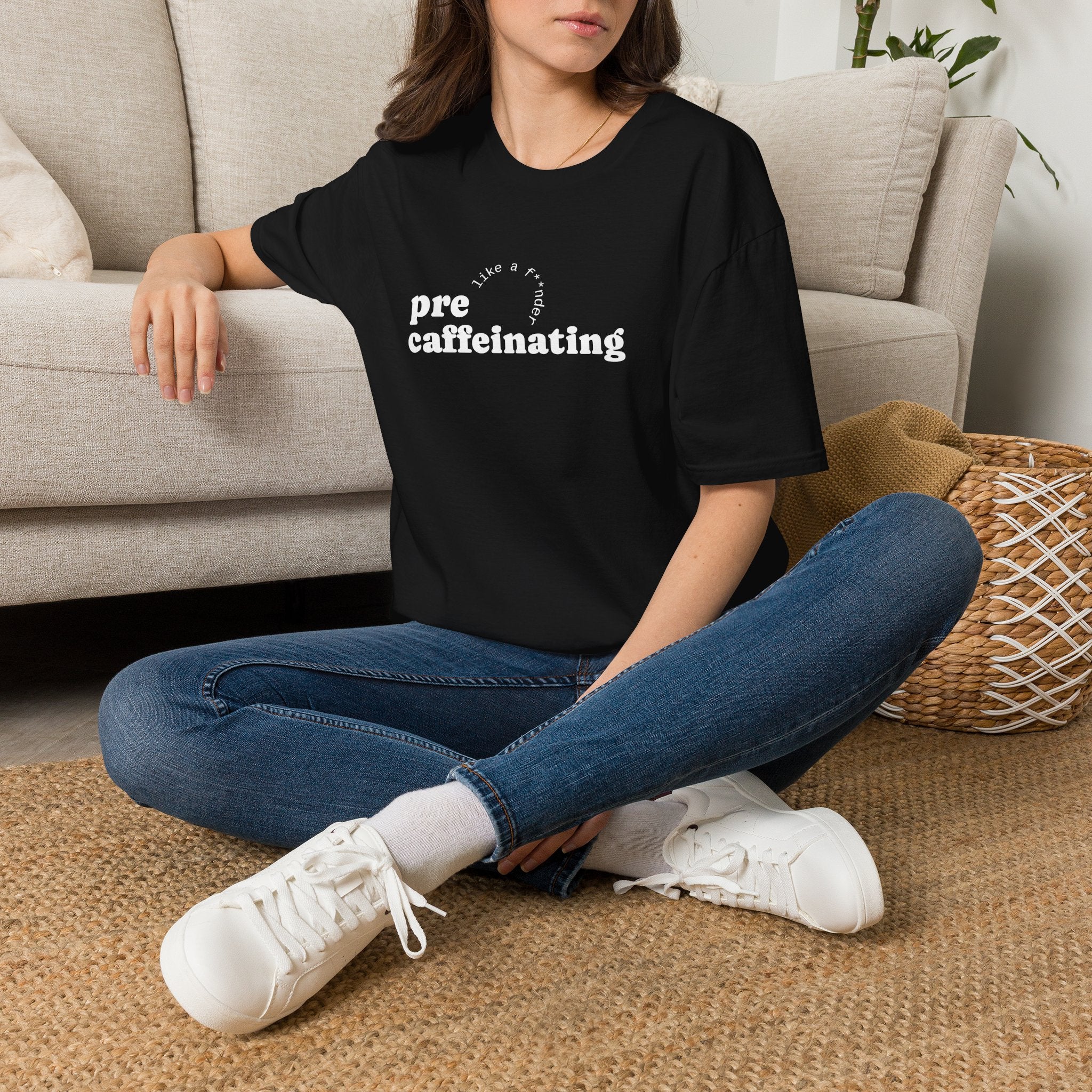 Pre-Caffeinating T-Shirt — Funny Coffee Shirt for Sleepy Mornings