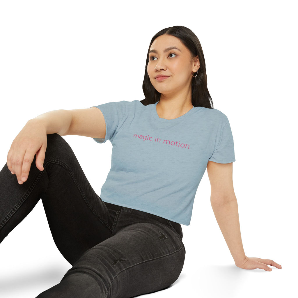 Magic in Motion Crop Top — Women’s Festival Graphic Tee