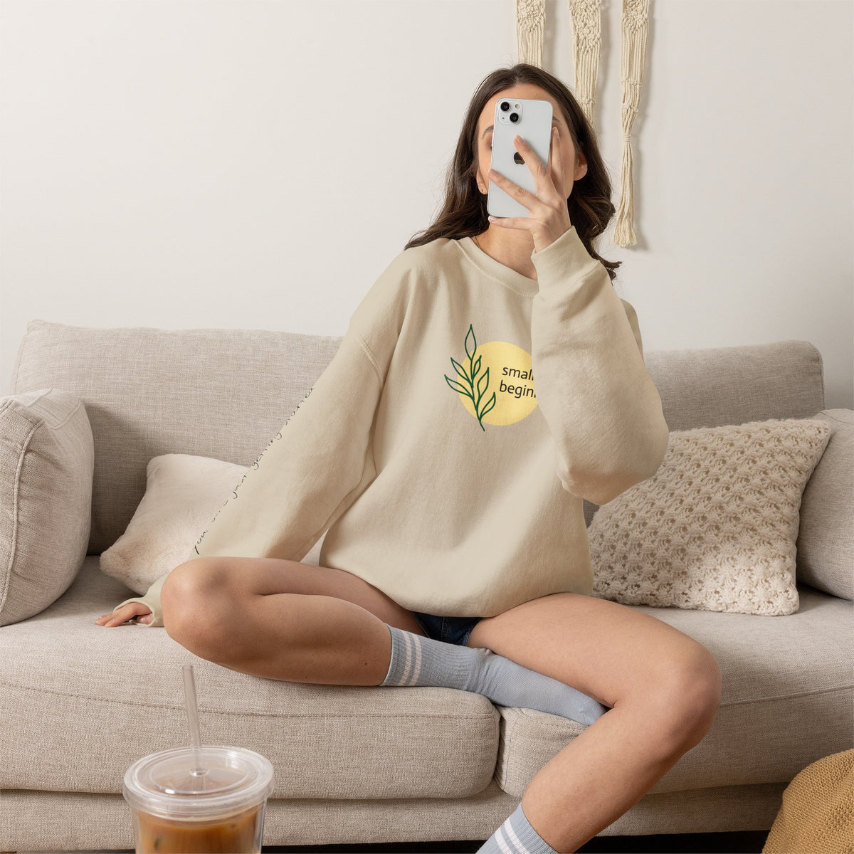 Copy of Crewneck Sweatshirt - "Small Beginnings"