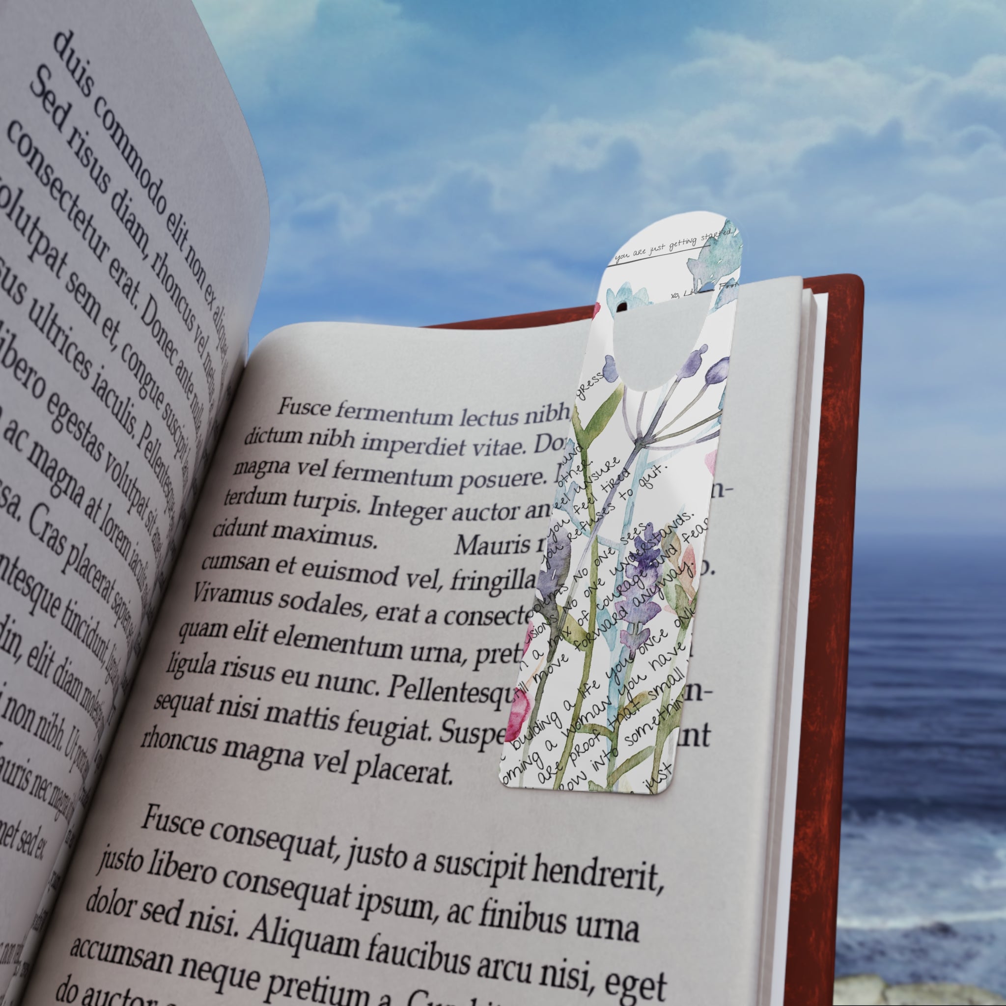 Floral Poetic Bookmark