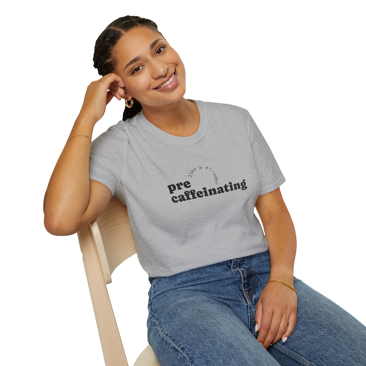 Pre-Caffeinating T-Shirt — Funny Coffee Shirt for Sleepy Mornings