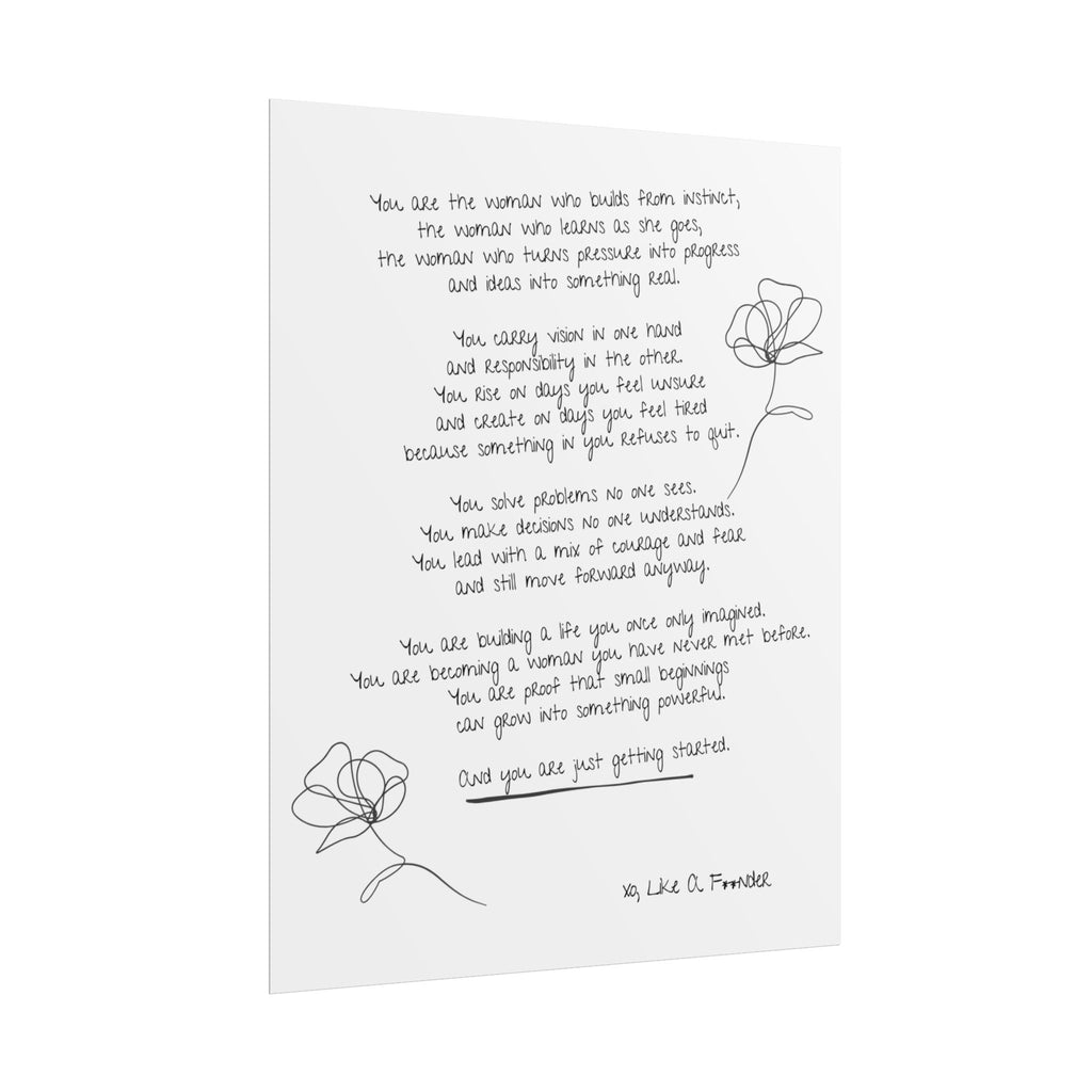 Rolled Posters - "Small Beginnings"