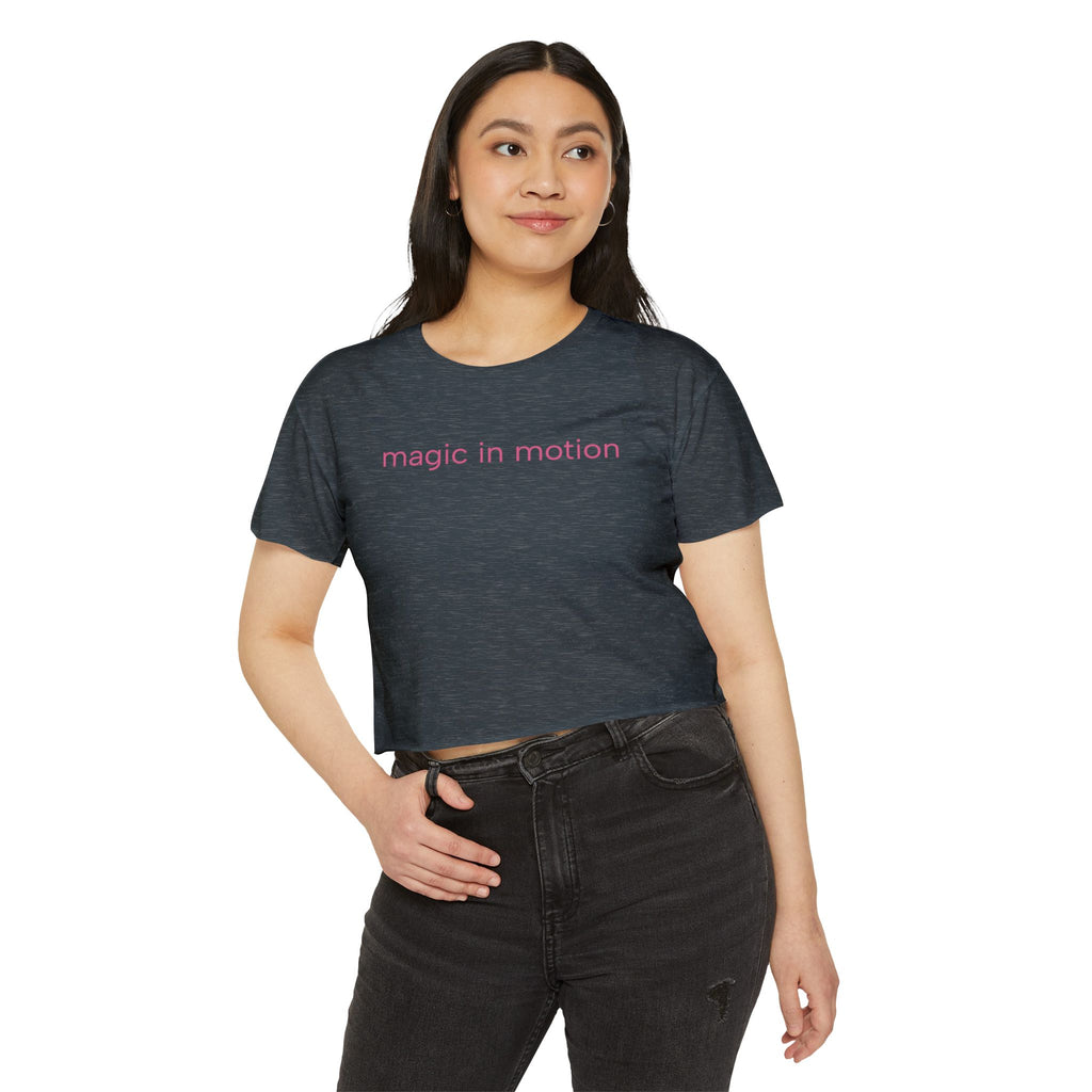 Magic in Motion Crop Top — Women’s Festival Graphic Tee