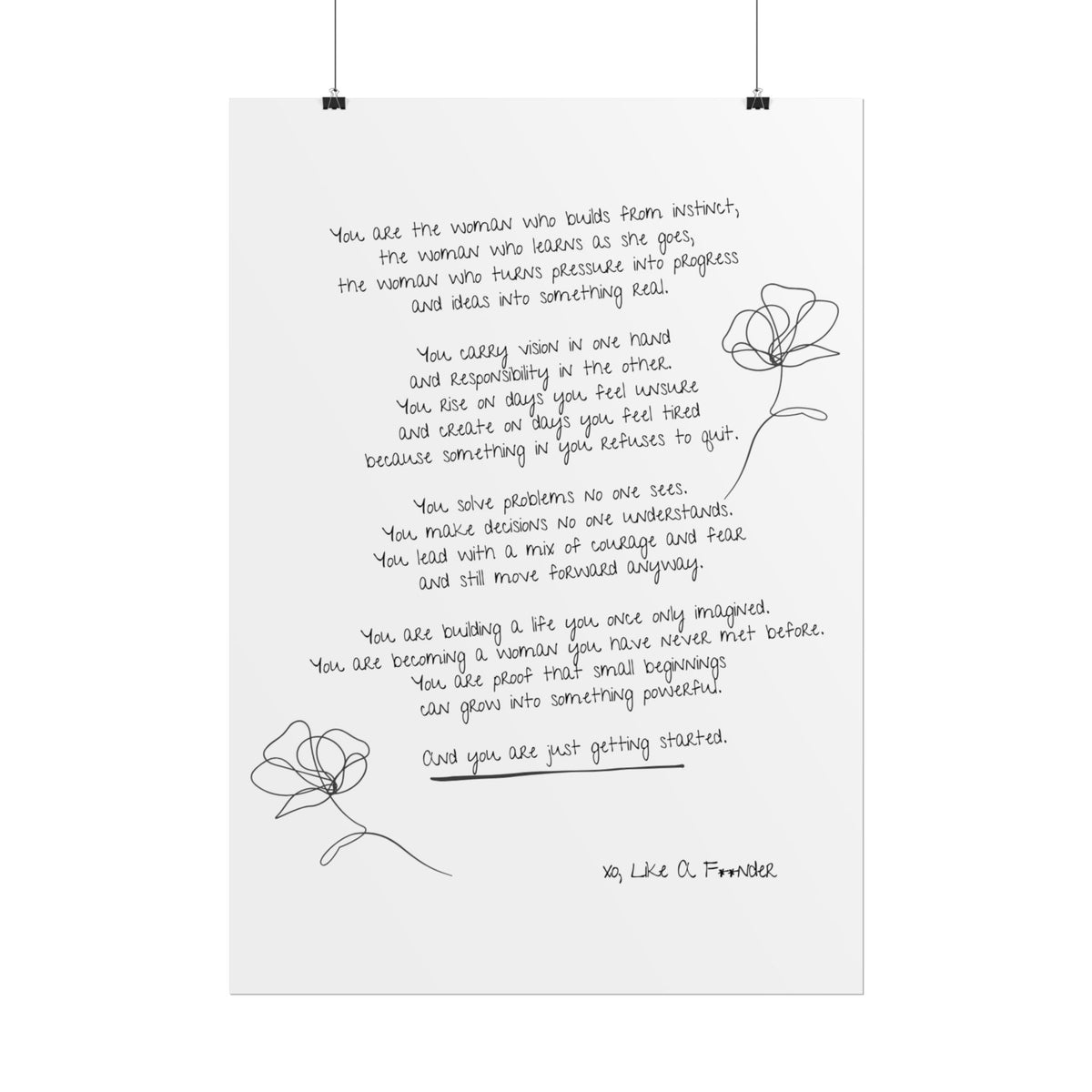 Rolled Posters - "Small Beginnings"