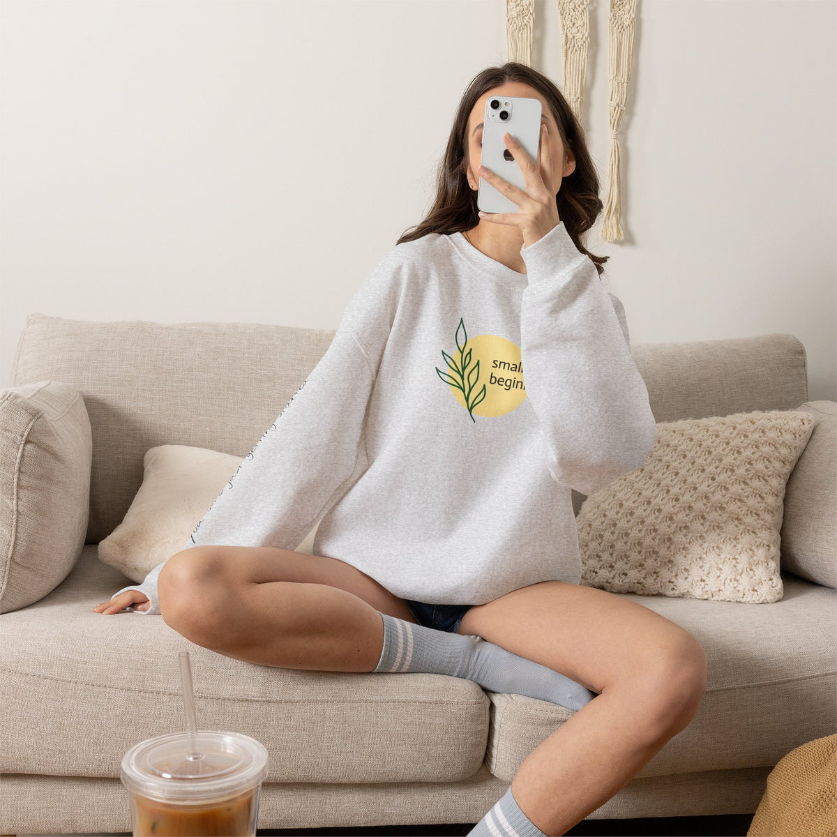 Copy of Crewneck Sweatshirt - "Small Beginnings"
