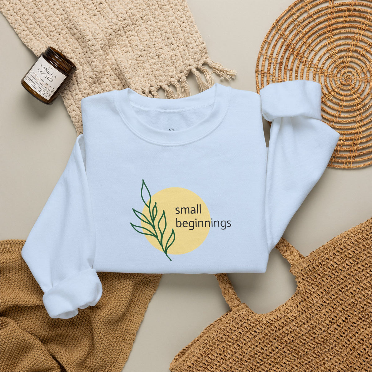 Copy of Crewneck Sweatshirt - "Small Beginnings"