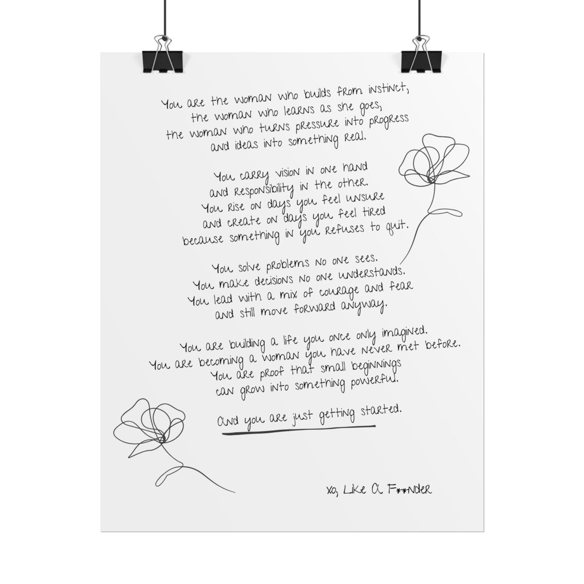 Rolled Posters - "Small Beginnings"