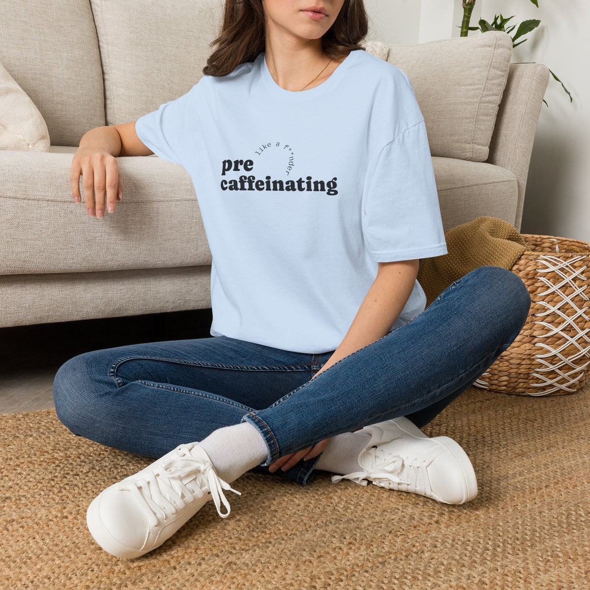 Pre-Caffeinating T-Shirt — Funny Coffee Shirt for Sleepy Mornings