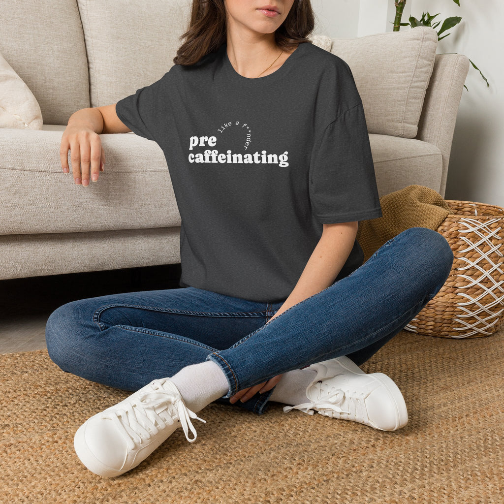 Pre-Caffeinating T-Shirt — Funny Coffee Shirt for Sleepy Mornings