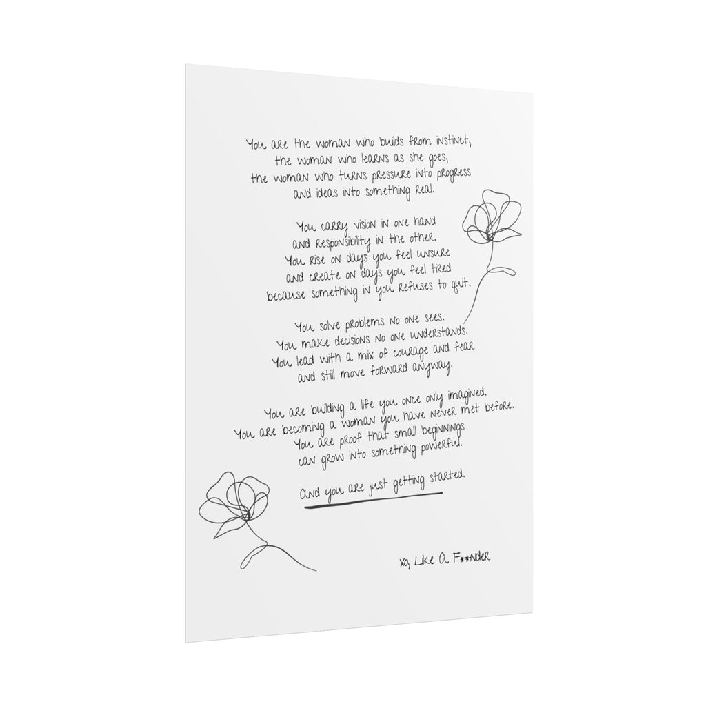 Rolled Posters - "Small Beginnings"